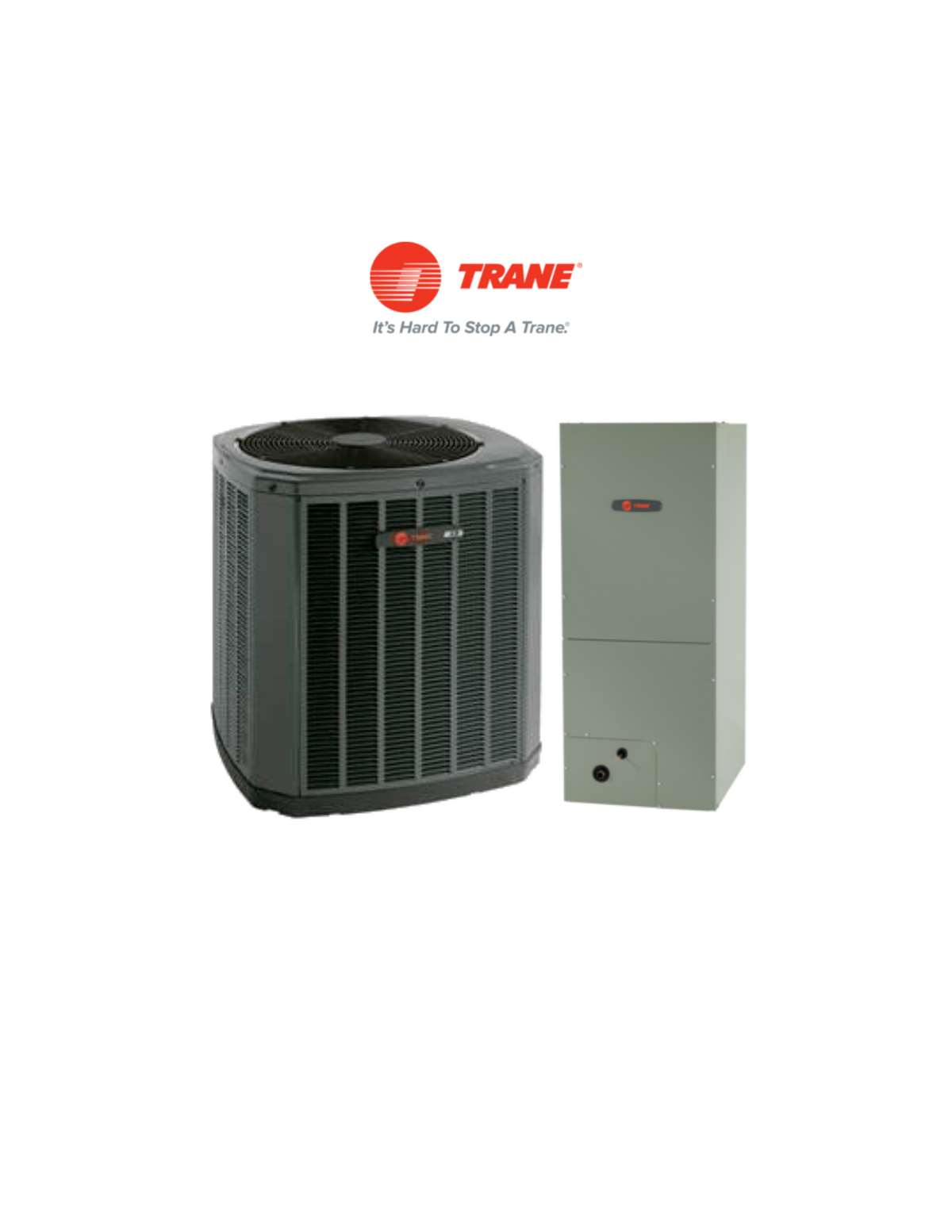 TRANE 5 Ton 15.2 SEER2 Single Stage XR15 Air Conditioning System