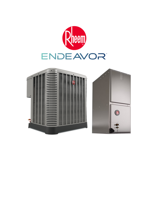 RHEEM Endeavor 3 Ton 14.3 SEER2 Heat Pump System 2 Stage Compressor